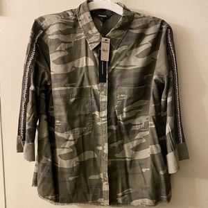NWT Express camp button down shirt